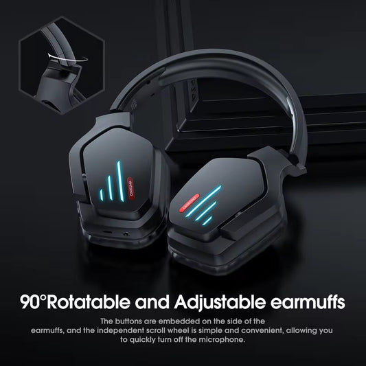 B60 Wireless Gaming Headset with LED Light | Rotatable Bluetooth Stereo Strong Bass Headset